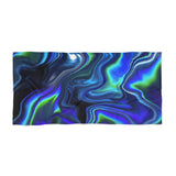 Northern lights beach towel