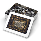 "Ancient texture"  Jigsaw Puzzle with Tin  5 sizes