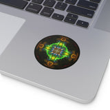 Present moment- Round Vinyl Sticker