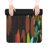 "Autumn molecules" Yoga Mat — Non-Slip Colorful Dot Pattern for Home & Studio