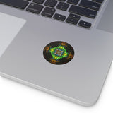 Present moment- Round Vinyl Sticker