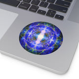 Luminous connections- Round Vinyl Sticker