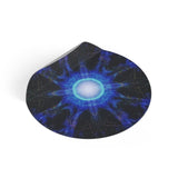 Blue Ray -Round Vinyl Sticker —