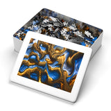 "Currents of roots and water"  Jigsaw with Tin 5 sizes