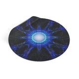 Blue Ray -Round Vinyl Sticker —