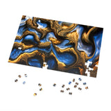 "Currents of roots and water"  Jigsaw with Tin 5 sizes