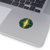 inner glow- Round Vinyl Sticker
