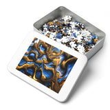 "Currents of roots and water"  Jigsaw with Tin 5 sizes