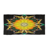 Sunburst Mandala Beach Towel —