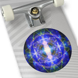 Luminous connections- Round Vinyl Sticker
