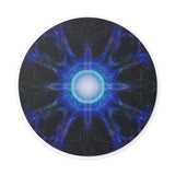 Blue Ray -Round Vinyl Sticker —