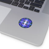 Luminous connections- Round Vinyl Sticker