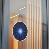 Blue Ray -Round Vinyl Sticker —