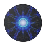 Blue Ray -Round Vinyl Sticker —