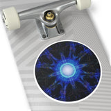 Blue Ray -Round Vinyl Sticker —