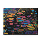 Abstract Neon Cells Puzzle — Colorful Psychedelic Jigsaw (120/252/500 pcs)