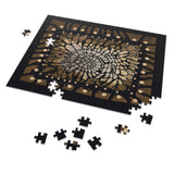 "Ancient texture"  Jigsaw Puzzle with Tin  5 sizes