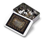 "Ancient texture"  Jigsaw Puzzle with Tin  5 sizes