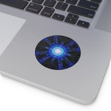 Blue Ray -Round Vinyl Sticker —