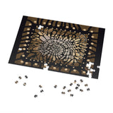 "Ancient texture"  Jigsaw Puzzle with Tin  5 sizes