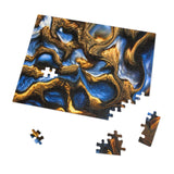 "Currents of roots and water"  Jigsaw with Tin 5 sizes