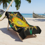Sunburst Mandala Beach Towel —