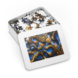 "Currents of roots and water"  Jigsaw with Tin 5 sizes