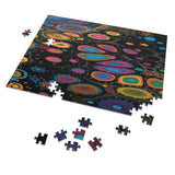 "Rainbow polka dot"  — multi size choices Jigsaw puzzle with Tin box