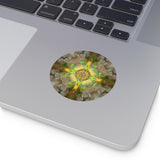 Sharing love- Round Vinyl Sticker