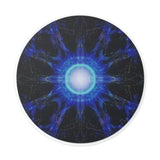 Blue Ray -Round Vinyl Sticker —