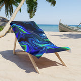 Northern lights beach towel