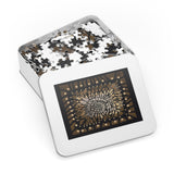 "Ancient texture"  Jigsaw Puzzle with Tin  5 sizes