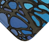 Water drops suspended Bath Mat —