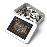 "Ancient texture"  Jigsaw Puzzle with Tin  5 sizes