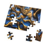 "Currents of roots and water"  Jigsaw with Tin 5 sizes