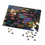 "Rainbow polka dot"  — multi size choices Jigsaw puzzle with Tin box