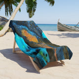 Gem inspired towel Chrysocolla