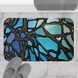 Water drops suspended Bath Mat —