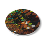 "Autumn molecules"  Coaster: round and square