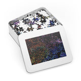 Textured reflections Jigsaw Puzzle with Tin box—