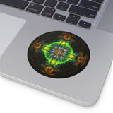 Present moment- Round Vinyl Sticker