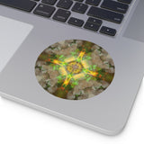 Sharing love- Round Vinyl Sticker