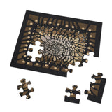 "Ancient texture"  Jigsaw Puzzle with Tin  5 sizes