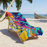 Sunburst shadow beach towel