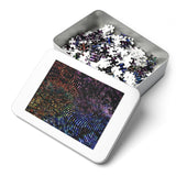 Textured reflections Jigsaw Puzzle with Tin box—