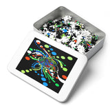Transforming blocks-Jigsaw Puzzle with Tin box