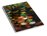 Colorful Circular Reflections - Spiral Notebook