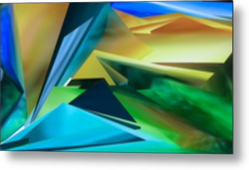 Transforming blocks - Metal Print